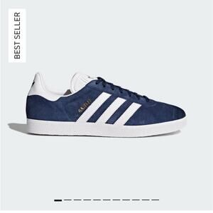 Adidas Gazelle Navy Blue Suede Sneakers Men’s Size 11 Classic 3-Stripes